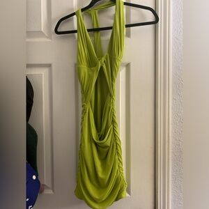 Lime green Oh Polly dress Never worn! I was too big size 2 :) pick up .